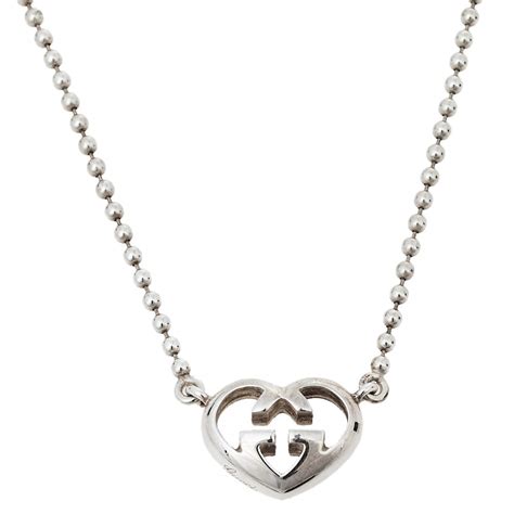 gucci britt necklace free shipping|Gucci Silver Britt Necklace .